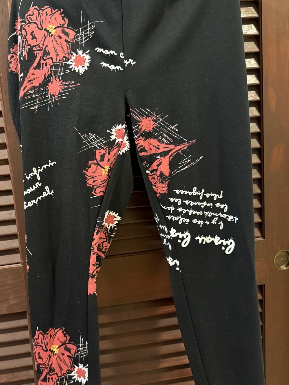 Ashley Stewart Black Blazer & Pants Set with Red Floral Print - Picture 3 of 3